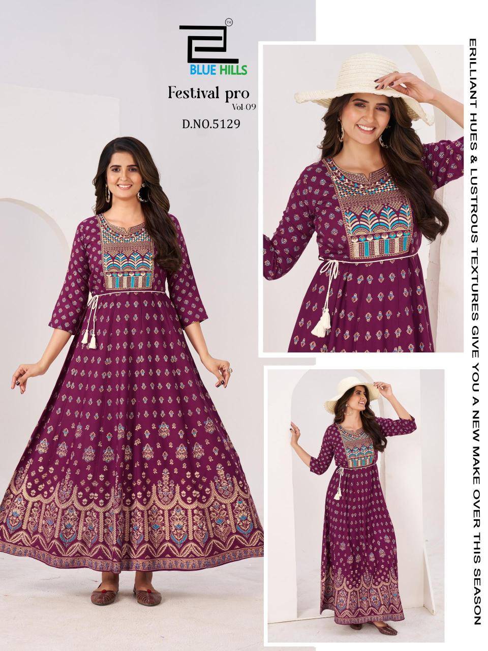Blue hills festival pro vol.9 Kurti dealers in Hyderabad